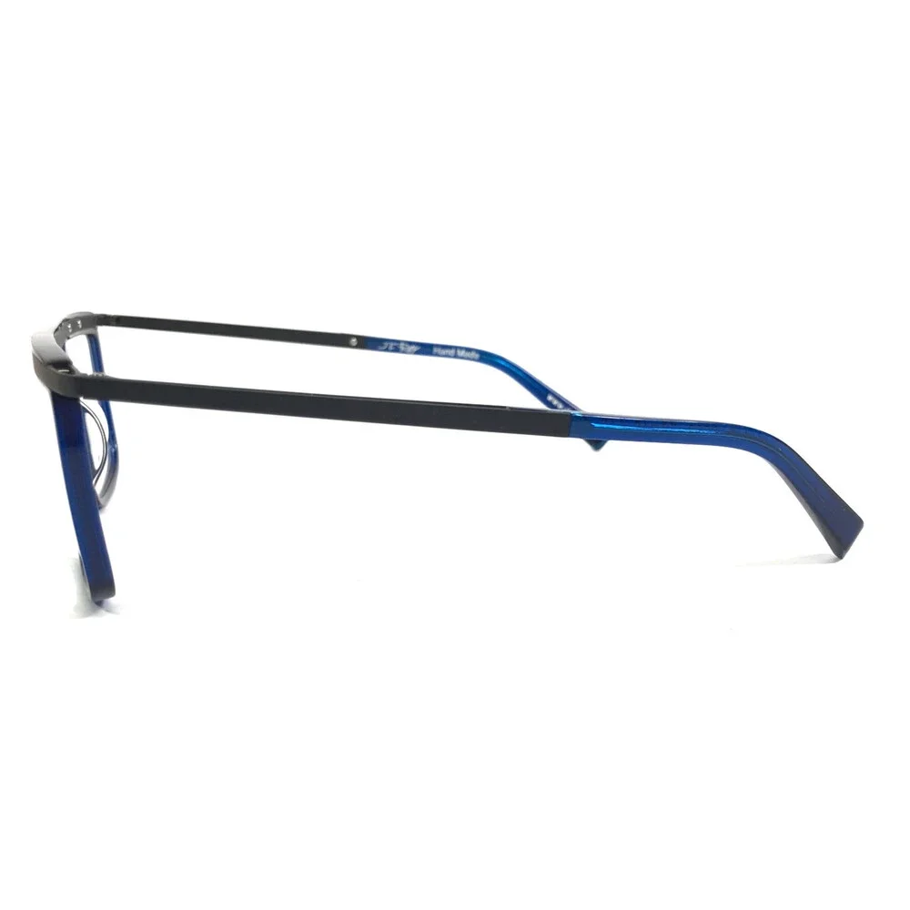 J.F. Rey Eyeglasses Frames JF1445 2500 Blue Black Matte Satin Square 52-16-148